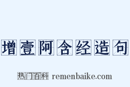 增壹阿含经造句是什么意思的图片